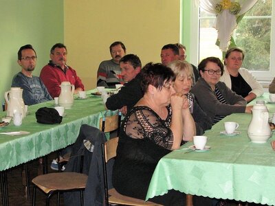 Zebranie wiejskie w Chobiu